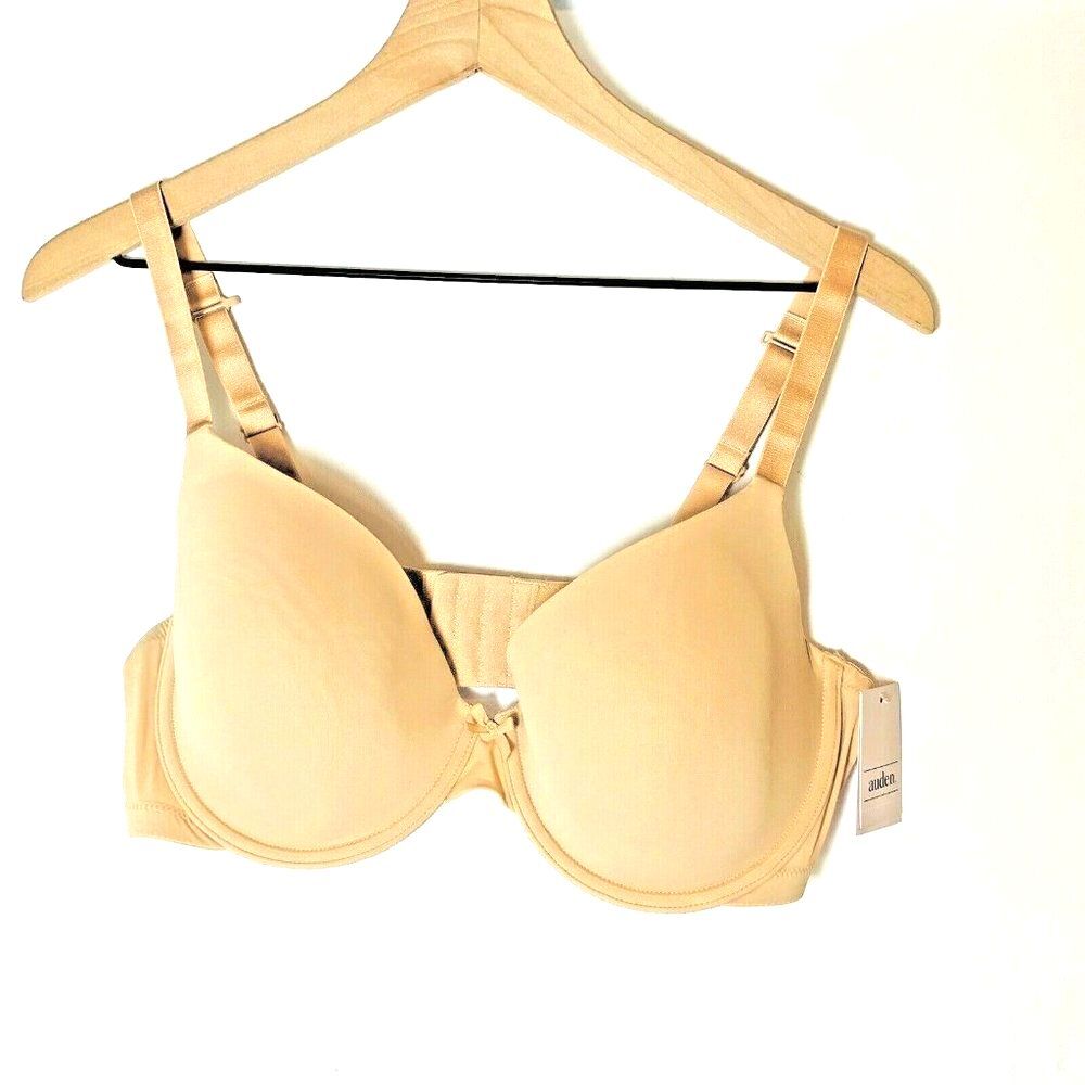 Auden Everyday Bra 38D Nude Beige Underwire T-Shirt Bra NWT Smooth Full Coverage